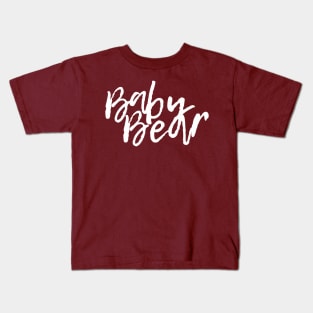 Baby Bear in White Kids T-Shirt